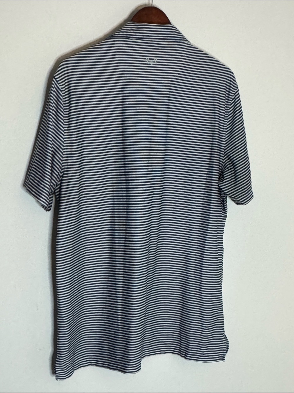 Hickey Freeman Navy & White Striped Polo - Picture 3 of 5